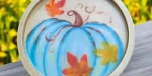 Perfect Pumpkin Resin Tray - Painting Class