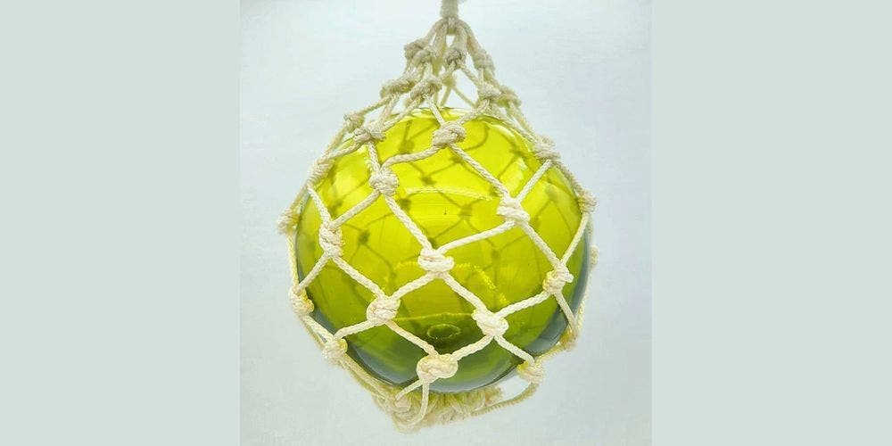 Island Night: Blown Glass Fishing Net Float