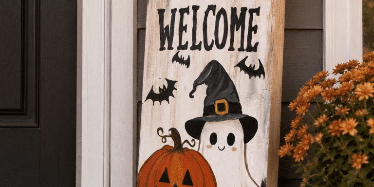Spooky Welcome - Porch Leaner