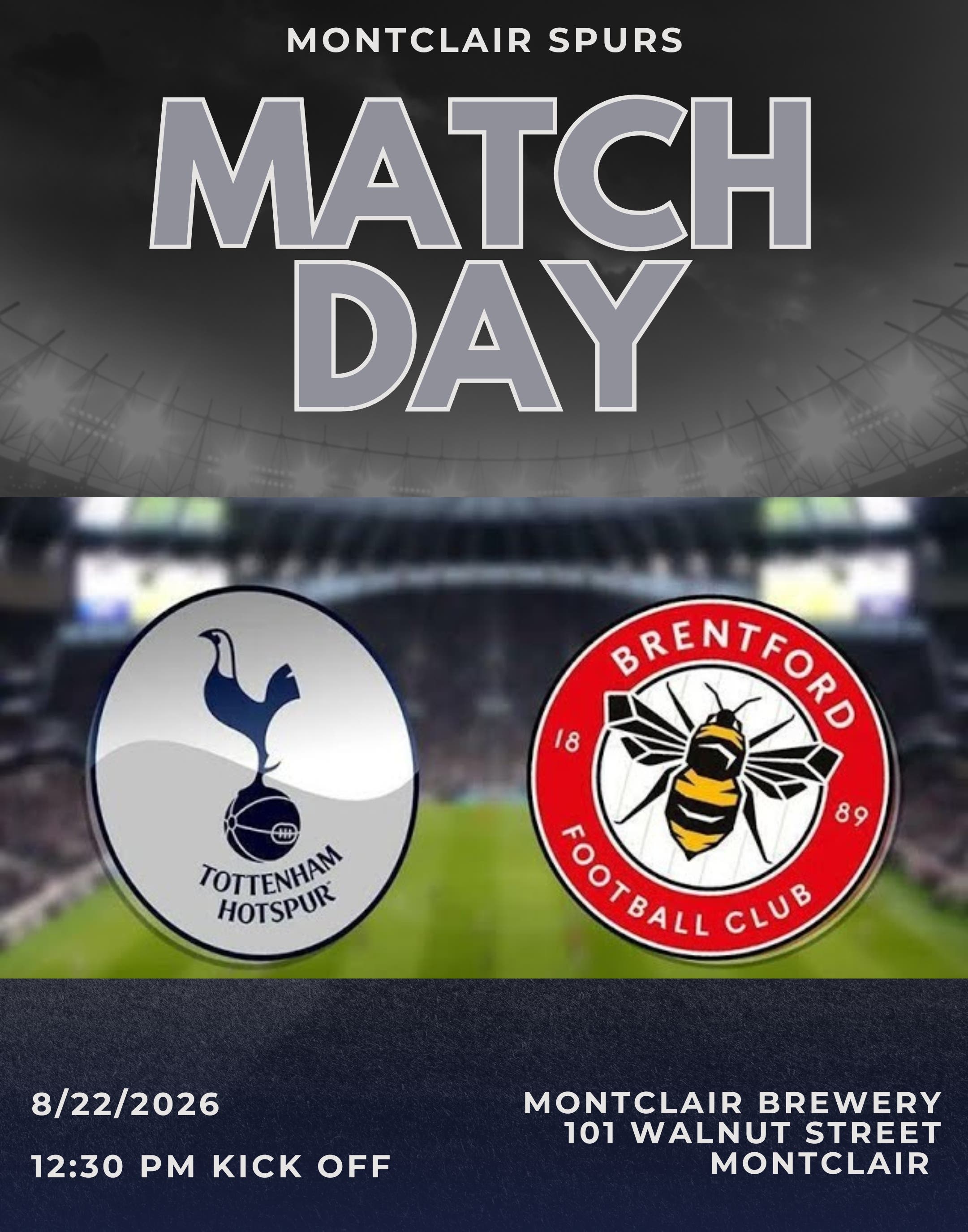 Season Opener - Tottenham Hotspur v Brentford Watch Party
