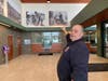 History is a passion of Firefighter/Paramedic Hugh Jordan III. He helped curate these historical public safety photos for the Essential Services Complex on Seven Mile Road. He's also authored two books on Northville history.