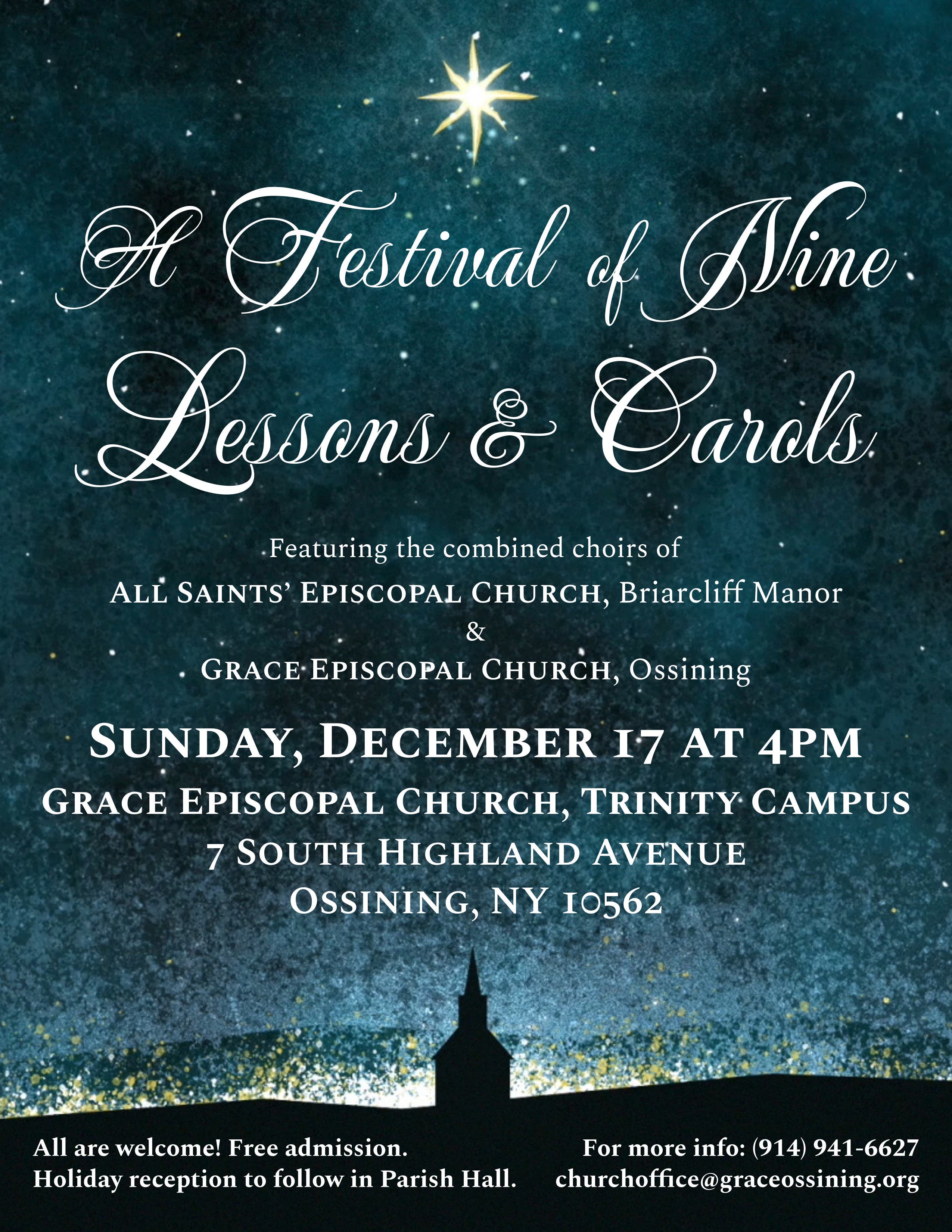 Dec 17 | A Festival of Nine Lessons and Carols | Ossining, NY Patch