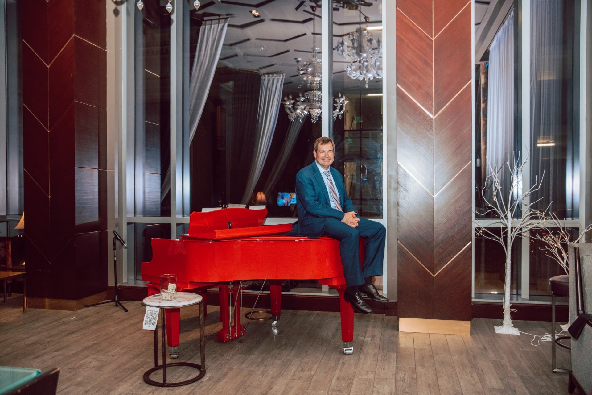 Join us at Nepenthe to hear the delightful “jazzy pianist” BRYCE MILLER from Norfolk VA