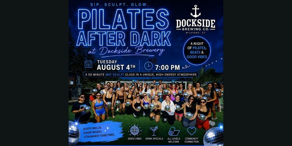 Pilates After Dark at Dockside Brewing Company