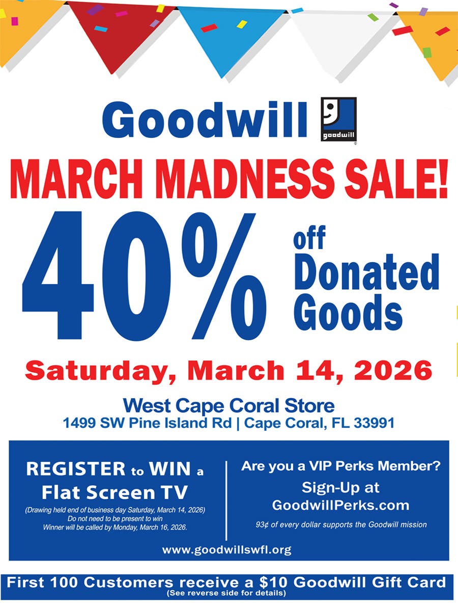 Goodwill March Madness Sale at West Cape