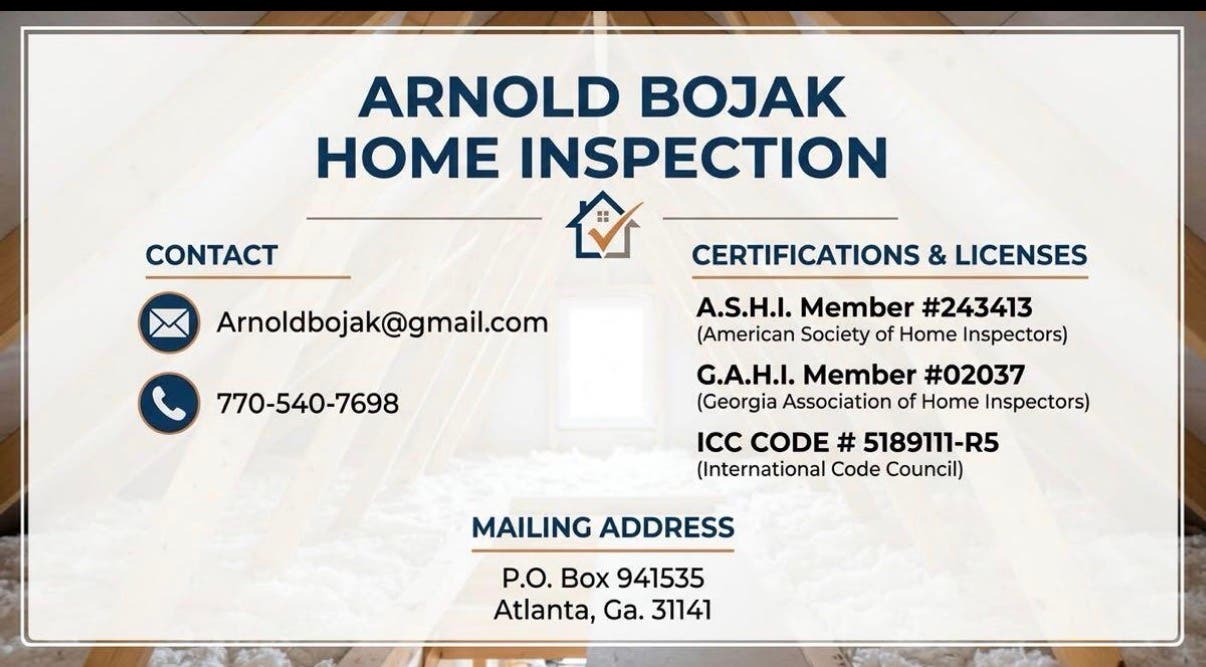Arnold Bojak Home Inspection