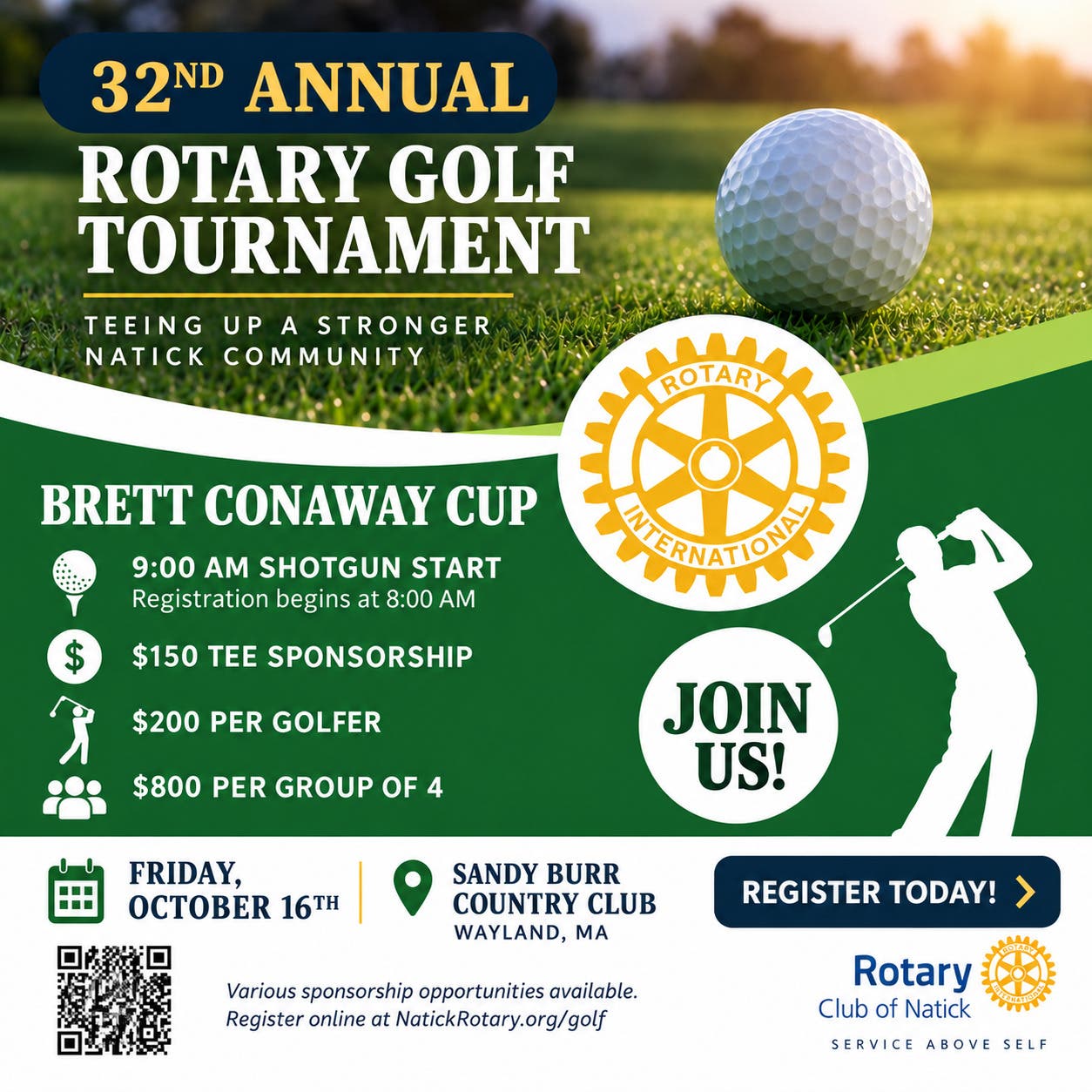 ⛳ Hit the Links & Help Natick! ⛳