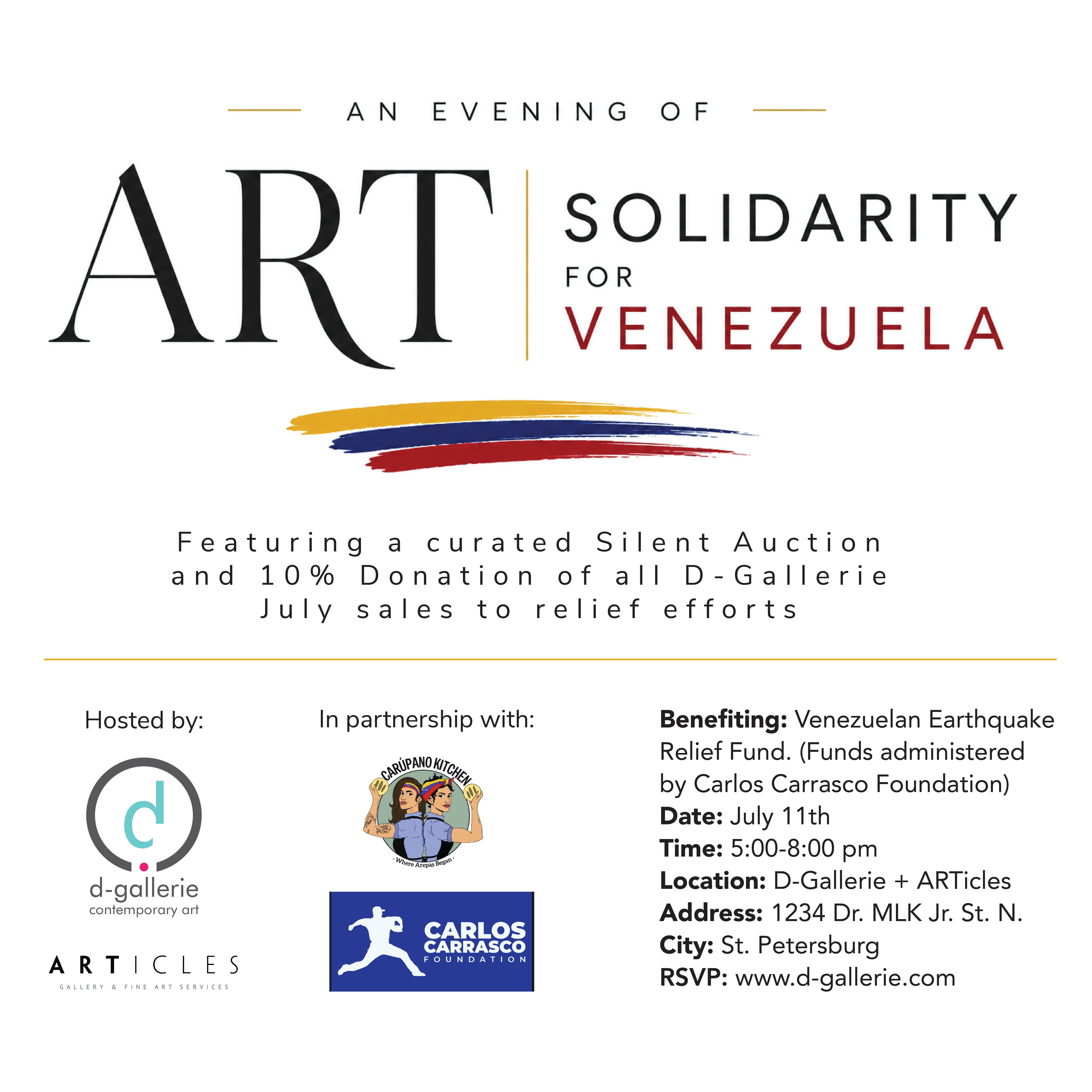 Art Solidarity for Venezuela: Benefit Exhibition & Silent Auction