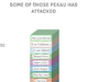 Top of a 63-person graph of those who Mayor Pekau has attacked
