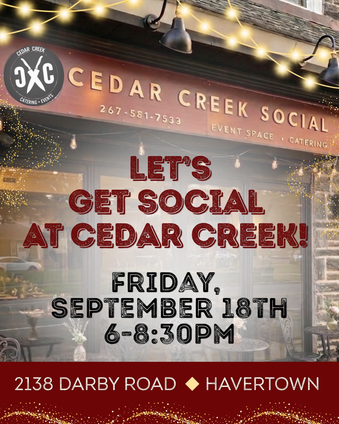 Let's Get Social at Cedar Creek!