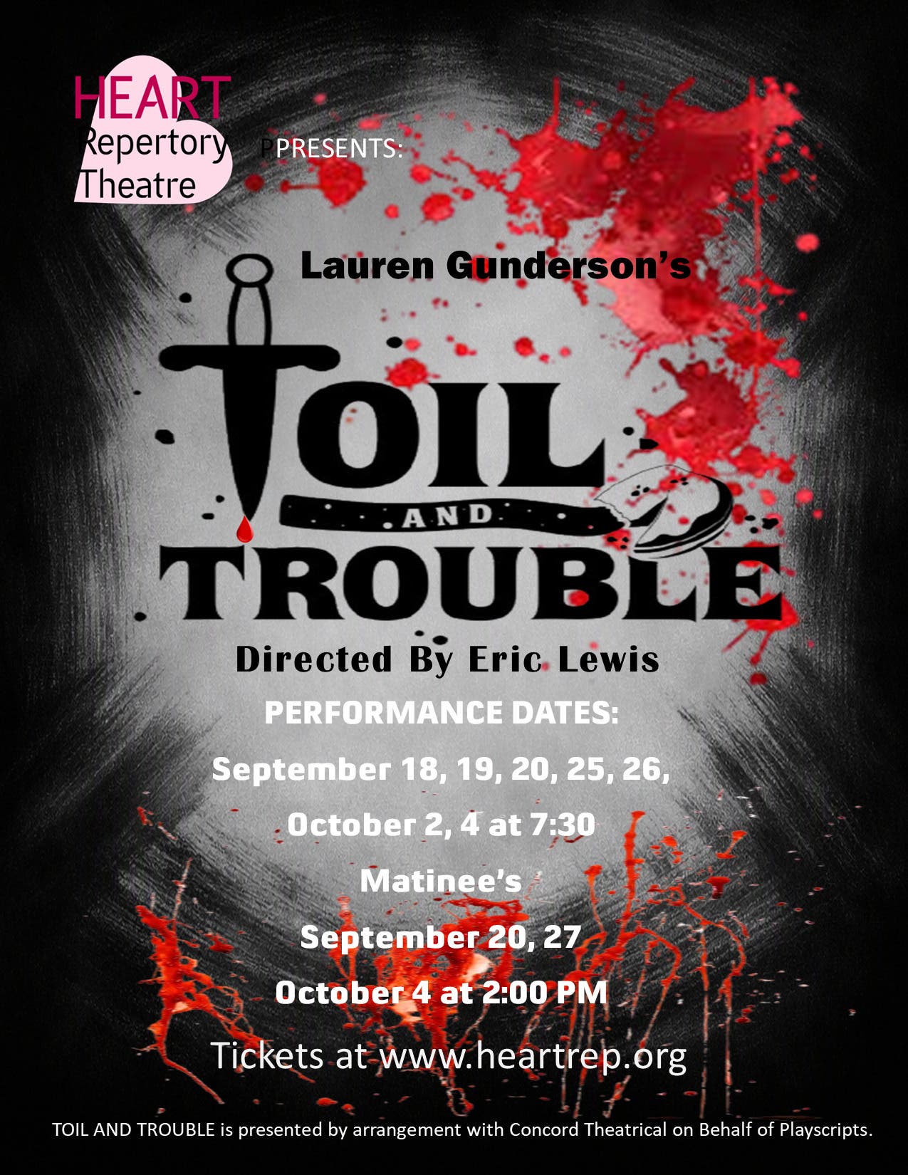 Heart Rep. Theater presents- 'Toil and Trouble' by Lauren Gunderson