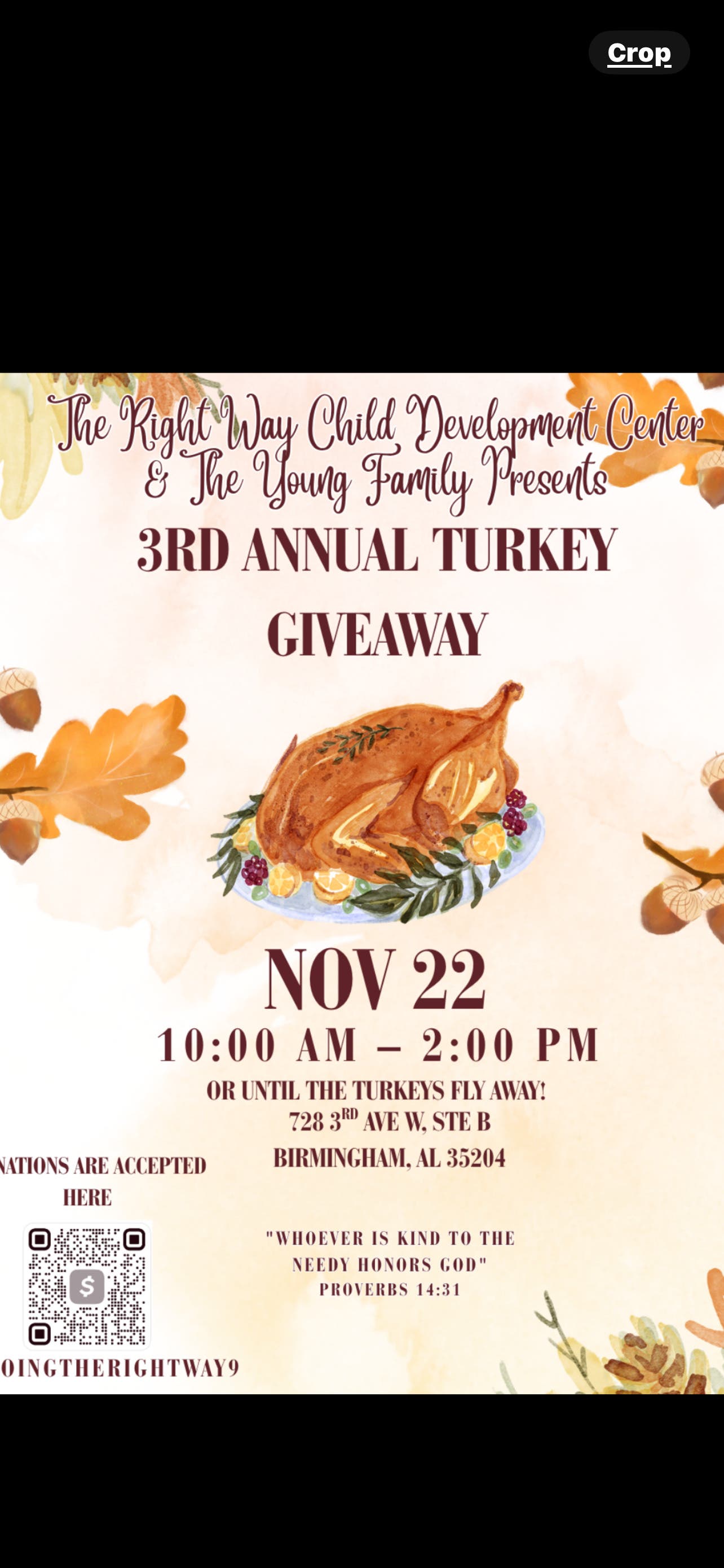 3rd Annual Turkey Giveaway 