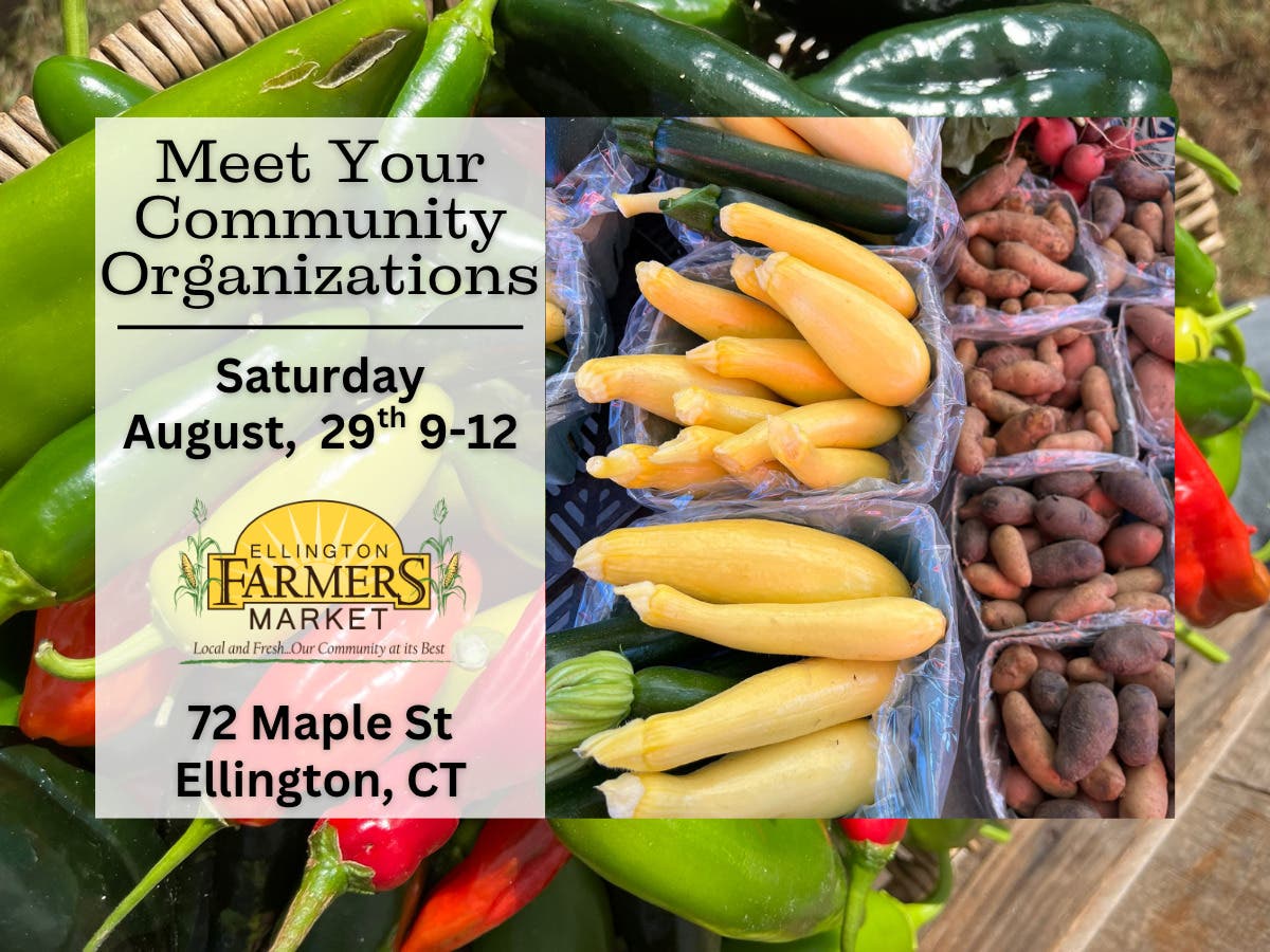 Meet Your Community Organizations Day at the Ellington Farmers Market
