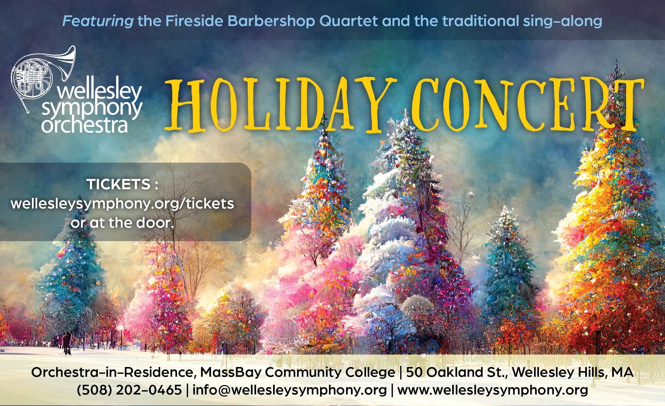 Dec 3 | Wellesley Symphony Orchestra Holiday Concert | Wellesley, MA Patch