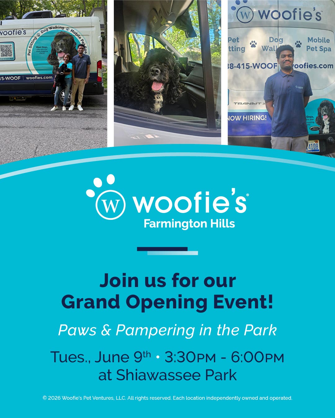 Woofie’s of Farmington Hills Invites Public, Pets to Premier Mobile Pet Services Grand Opening