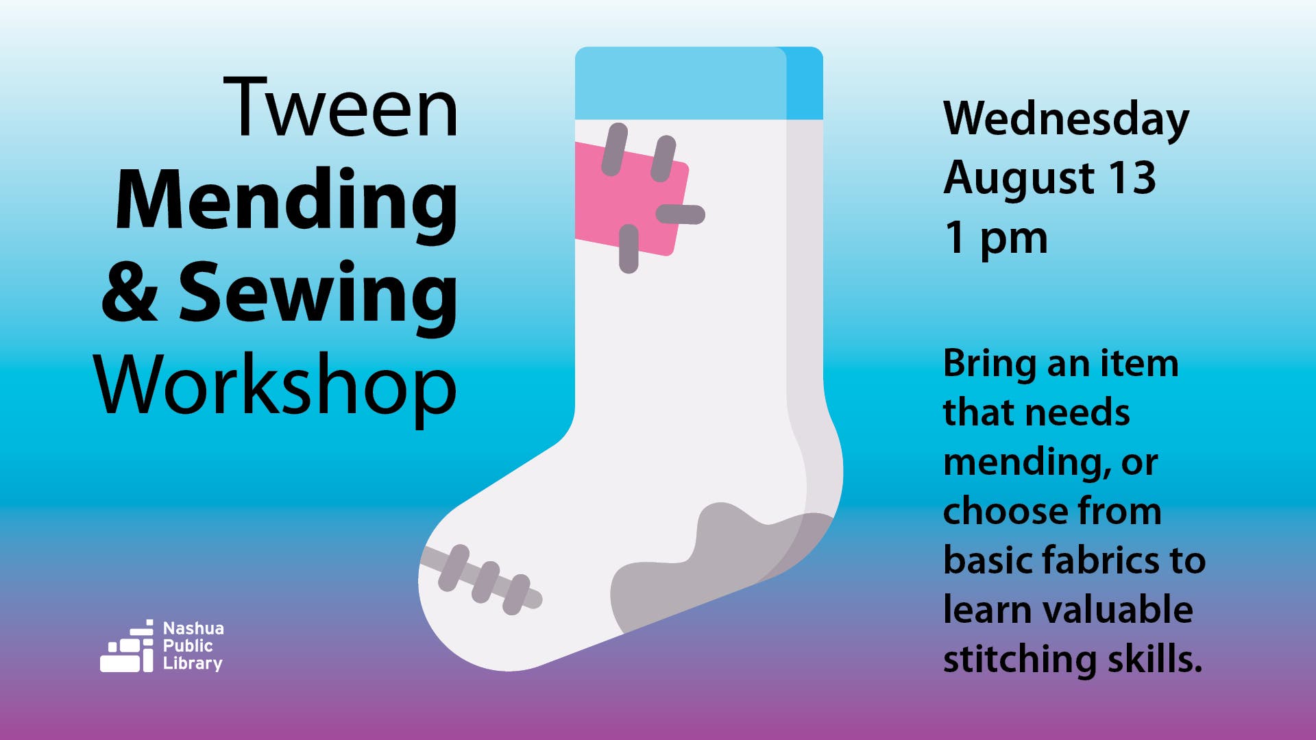 Tween: Mending and Sewing Workshop 