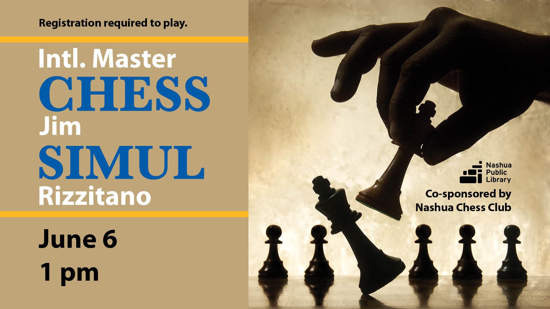 Simul Chess Exhibition with International Master Jim Rizzitano