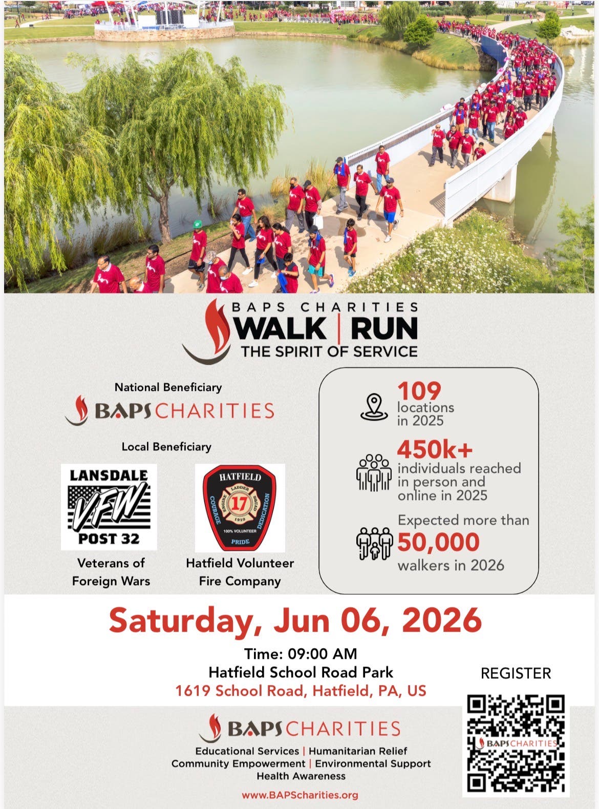 Baps Charities Walk Run: The Spirit Of Service