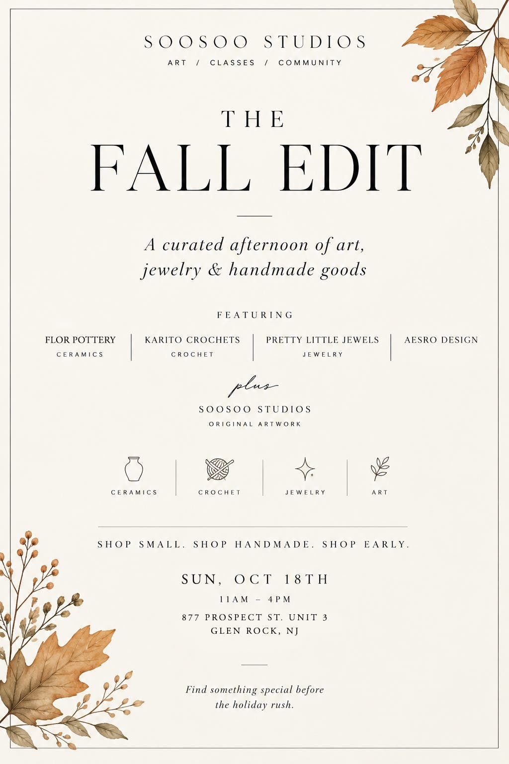 Fall Art + Makers Market
