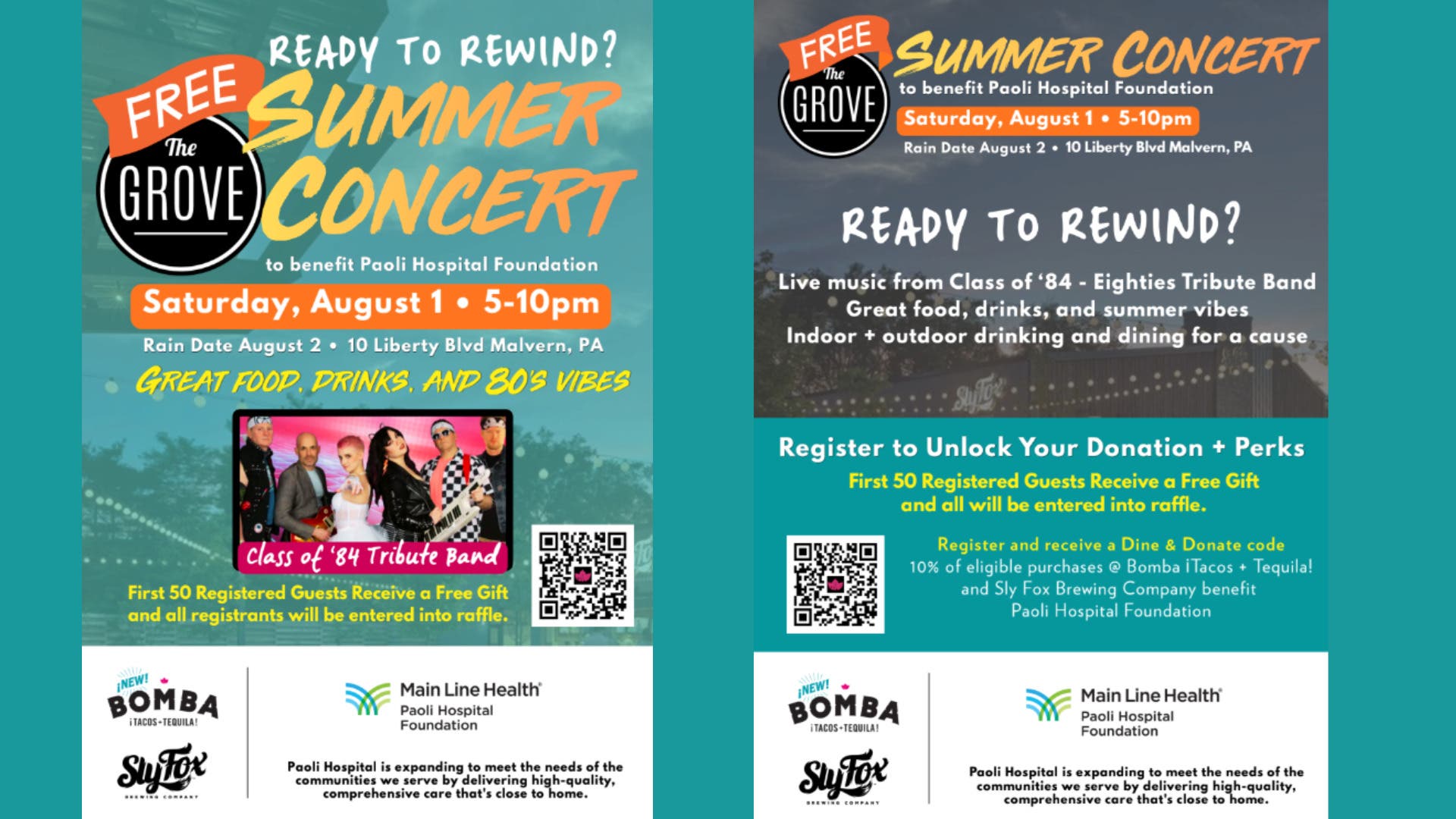 The Grove Summer Concert benefiting Paoli Hospital Foundation