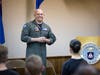 U.S. Navy pilot Ensign Sean Skinner answers questions about flying from cadets at a recent meeting of the Hernando County Composite Squadron.