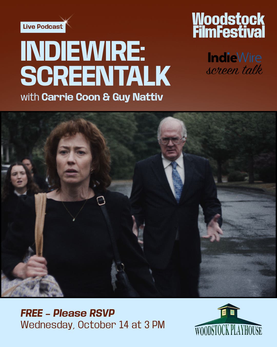 IndieWire: ScreenTalk Live Podcast with Carrie Coon & Guy Nattiv
