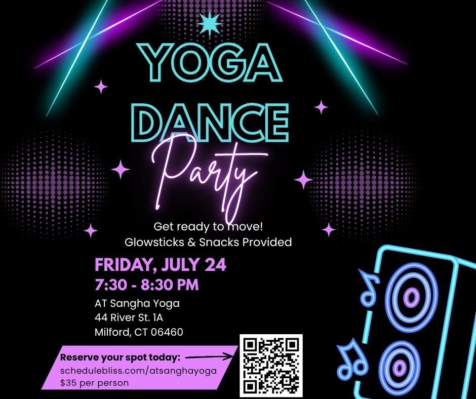 Yoga Dance Party at AT Sangha Yoga💃💃💃