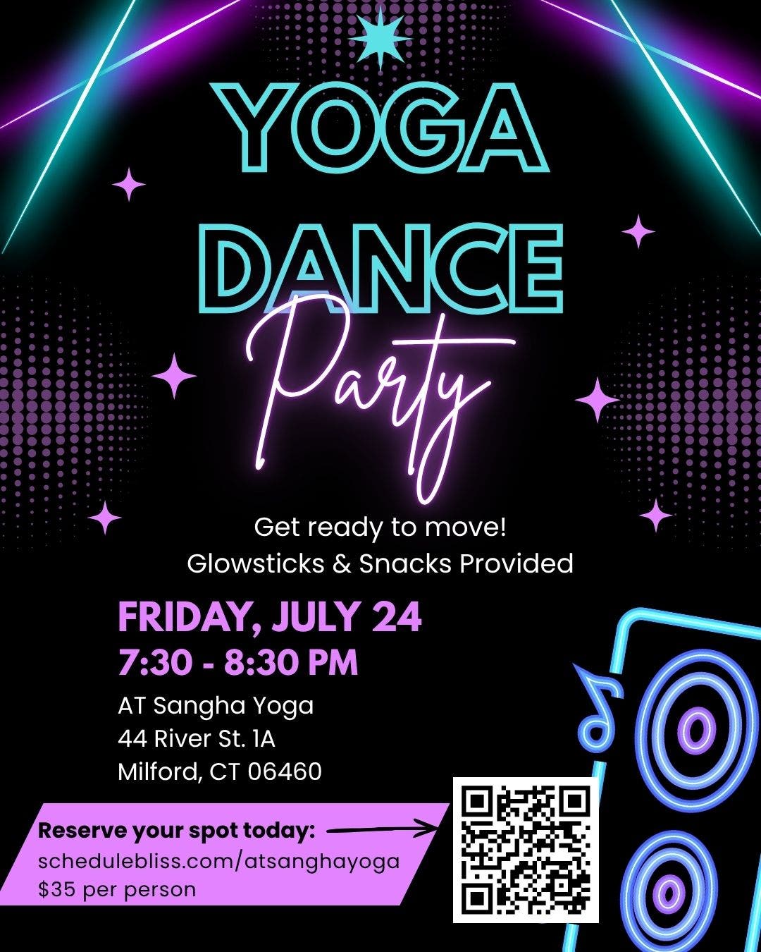 Yoga Dance Party at AT Sangha Yoga
