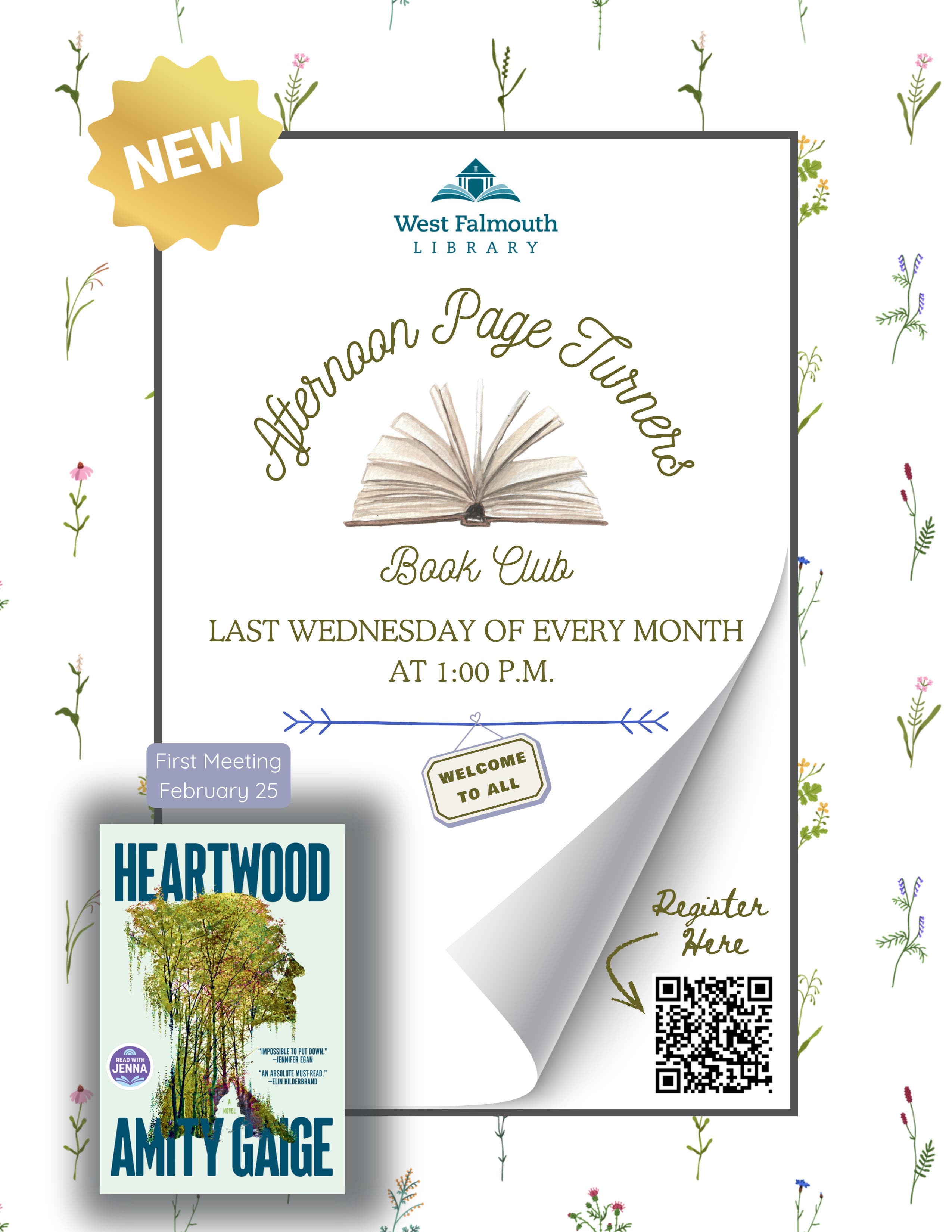 Afternoon Page Turners Book Club – Heartwood by Amity Gaige