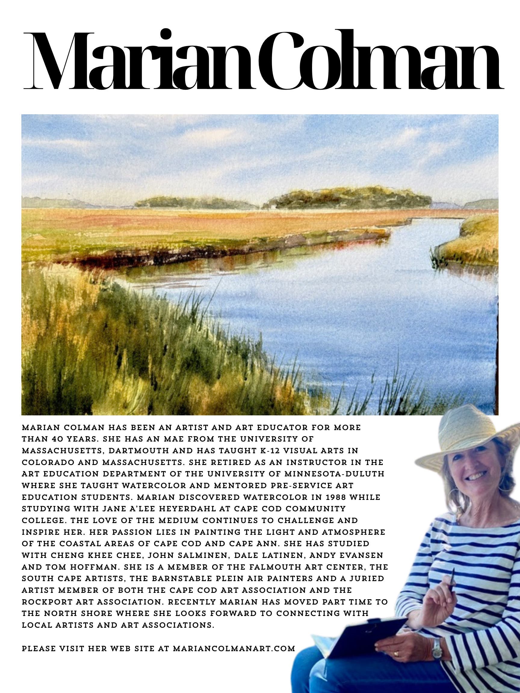 August Artist of the Month is Marian Colman