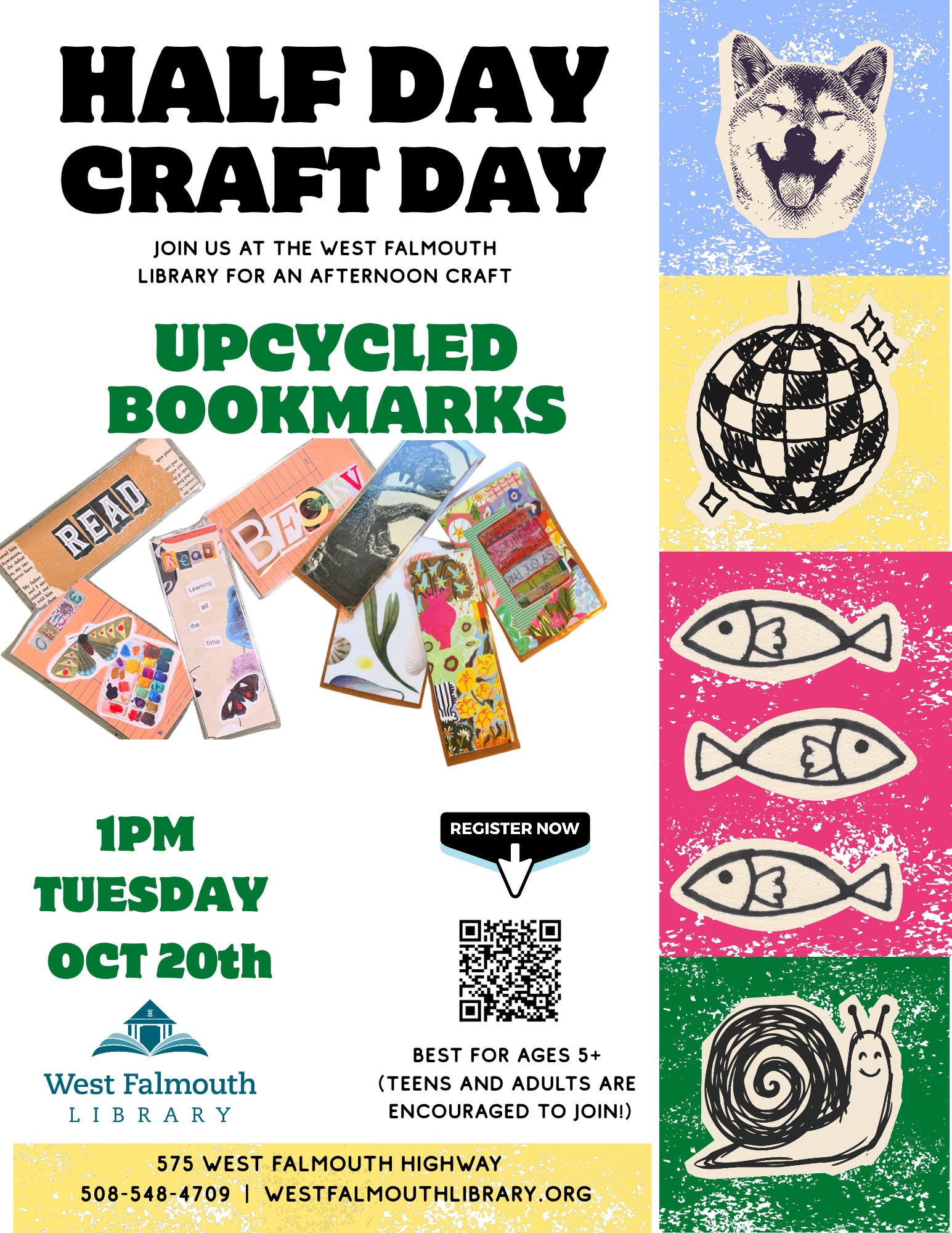 Half Day Craft Day – Upcycled Bookmarks
