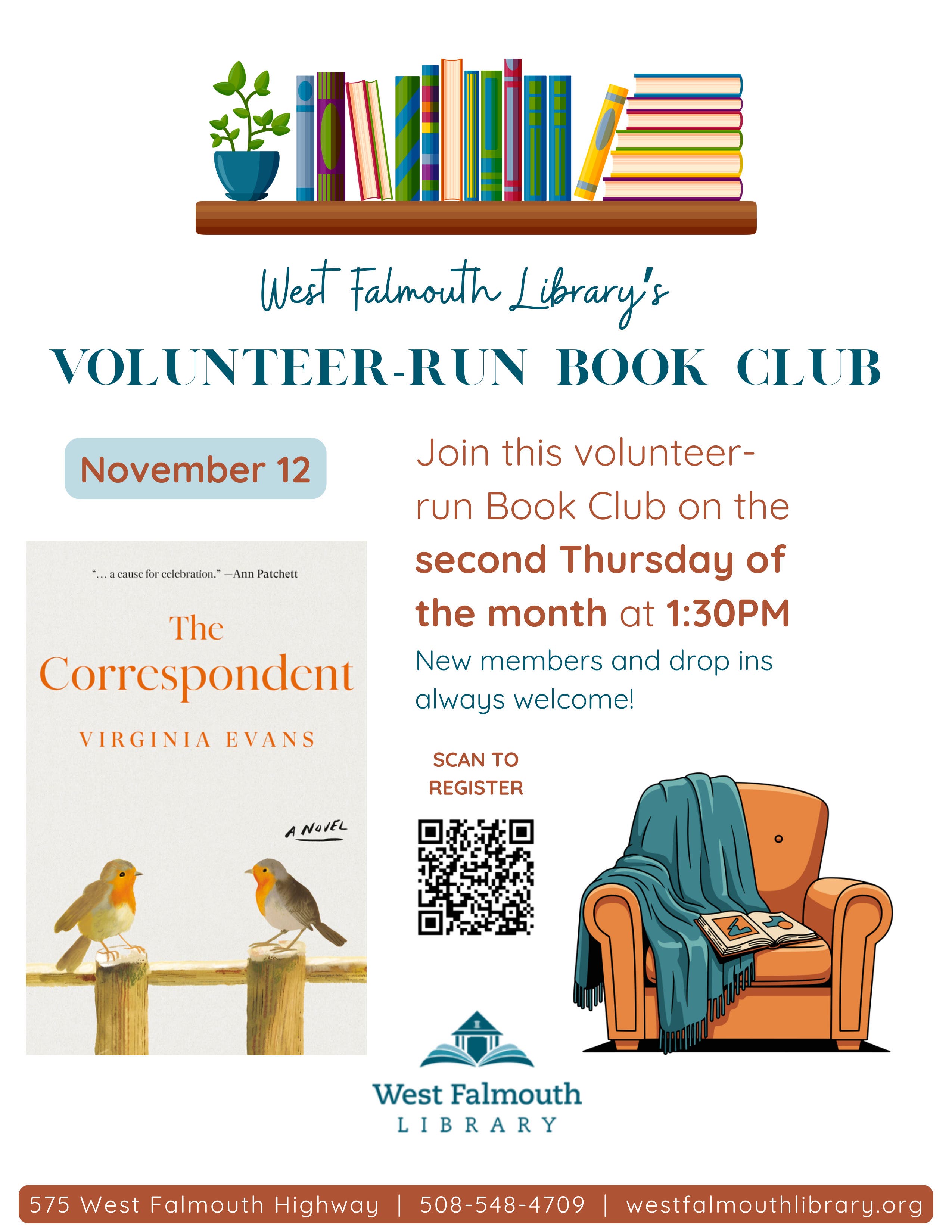 WFL Book Club – The Correspondent: A Novel by Virginia Evans