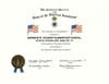 Image of the SAR Flag Certificate presented to Culbert Elementary school