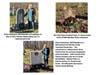 Top left:  Mrs Schworer at stone of Nathan Neer.  Top Right Stone of Ezekiel Potts,  Bottom:  Mrs Schwoerer at eight patriot of the American Revolution monument