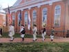 Advancing the colors. L-R:  Chip Daniel, Warner Workman,  Gerald Harris,  Paul Christensen, Dale Corey