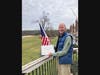 Richard Ryan of Ashburn with the SAR Certificate of Commendation for display of the Flag of the United States