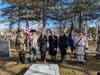 Virginia SAR Chapter Presidents and Virginia DAR Regents attending the ceremony.  Far Left: Barry Schwoerer, President Sgt Maj John Champe Chapter
