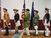 Color Guard Preparing to Advance the Colors. L-R:  Ken Bonner, Barry Schwoerer, Mike Dennis, Dale Corey, Paul Christensen