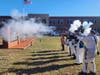 Musket Volley outside the Carver Center