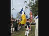 Color Guard presenting colors.  Ken Bonner, Color Guard Command far right