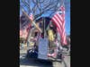 Back of float.  Upper left is the "U.S. Light Dragoons" Guidon.  Also known as Lee's Legion it was the battle flag flown during the Revolution by the unit in which Sgt Maj John Champe served.