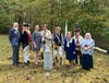 SAR and DAR Attendees. L-R : Rudy Vincent, Martin Brady, Anita Bonner, Ken Bonner, Barry Schwoerer, Joan Gibson, Mark Sink, Victoria Brady