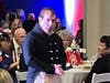 Lafayette (Mark Schneider) giving a talk at a dinner honoring Lafayette.  The dinner was held at  the American Revolution Museum at Yorktown