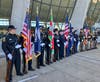 Honor Guard units from Fairfax police, Fairfax Fire and Rescue, Loudoun Sheriff, and Leesburg Police