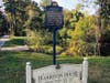 Sign for Harriton House, home of Charles Thomson when he was Secretary to the Continental Congress