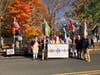 The SAR team in front of the John Champe Float:  Front row L-R: Andrew Mills, Jeff Sterling, Dave Button, Mike Wilson.  Middle Row L-R: Bill Groff, Ray Hawkins, John Huddleston, Mel Hurley, Mike Weyler.  Back row: Jocelynn Wilson, Jodell Wilson