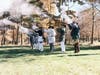SAR Firelock squad firing a round for replica black powder flintlock rifles and muskets