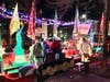 Right side of the Float.  L-R:  Richard Tyler (CJW-II), Diane Hobbs, Susan Lauer, Warner Workman (SMJC & Float owner).  Not pictured:  Brian Bayliss (CJW-II)