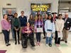 Principal Dr. Michelle Campiglia (Seated) with the Civics Staff and presentation team at Willard Middle School.  
