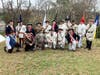 Virginia Society Sons of the American Revolution chapter attendees.  Sgt Maj John Champe Chapter represented by Ken Bonner (front row far right) and Barry Schwoerer (Back row far right)
